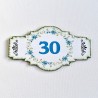 Tabuľka 30 na narodeniny modrá